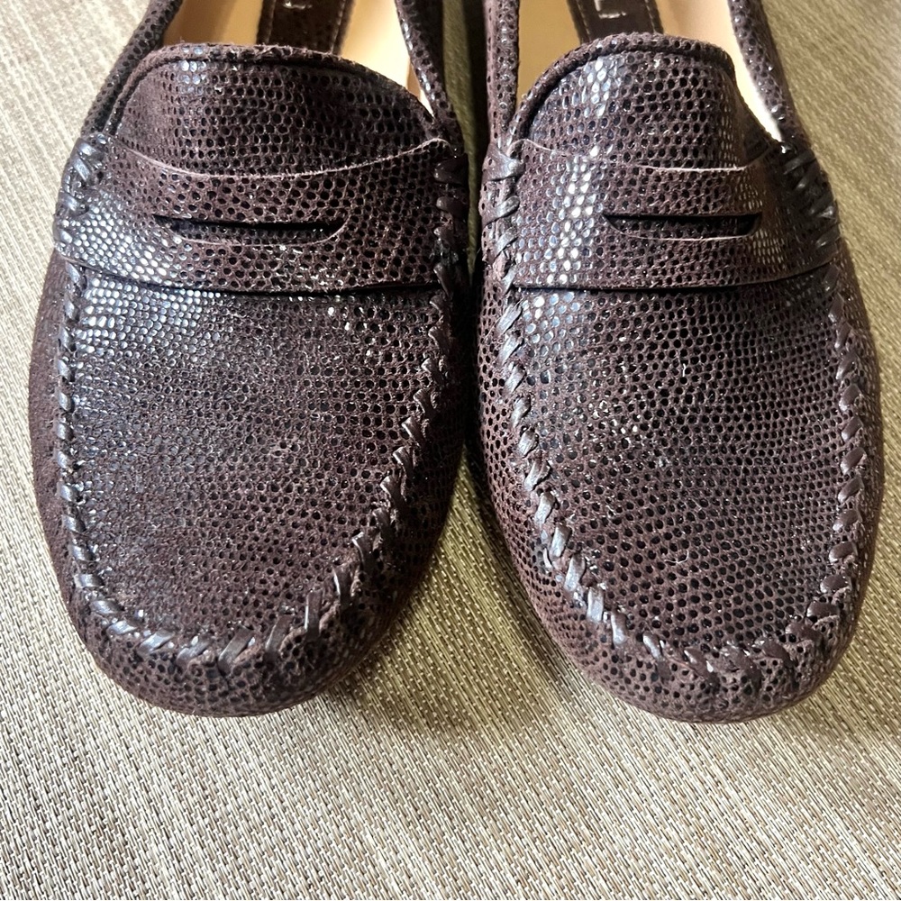Vaneli Ranon Leather Driving Moccasin Loafer  Brown Size 8 Great Condition - Picture 6 of 13